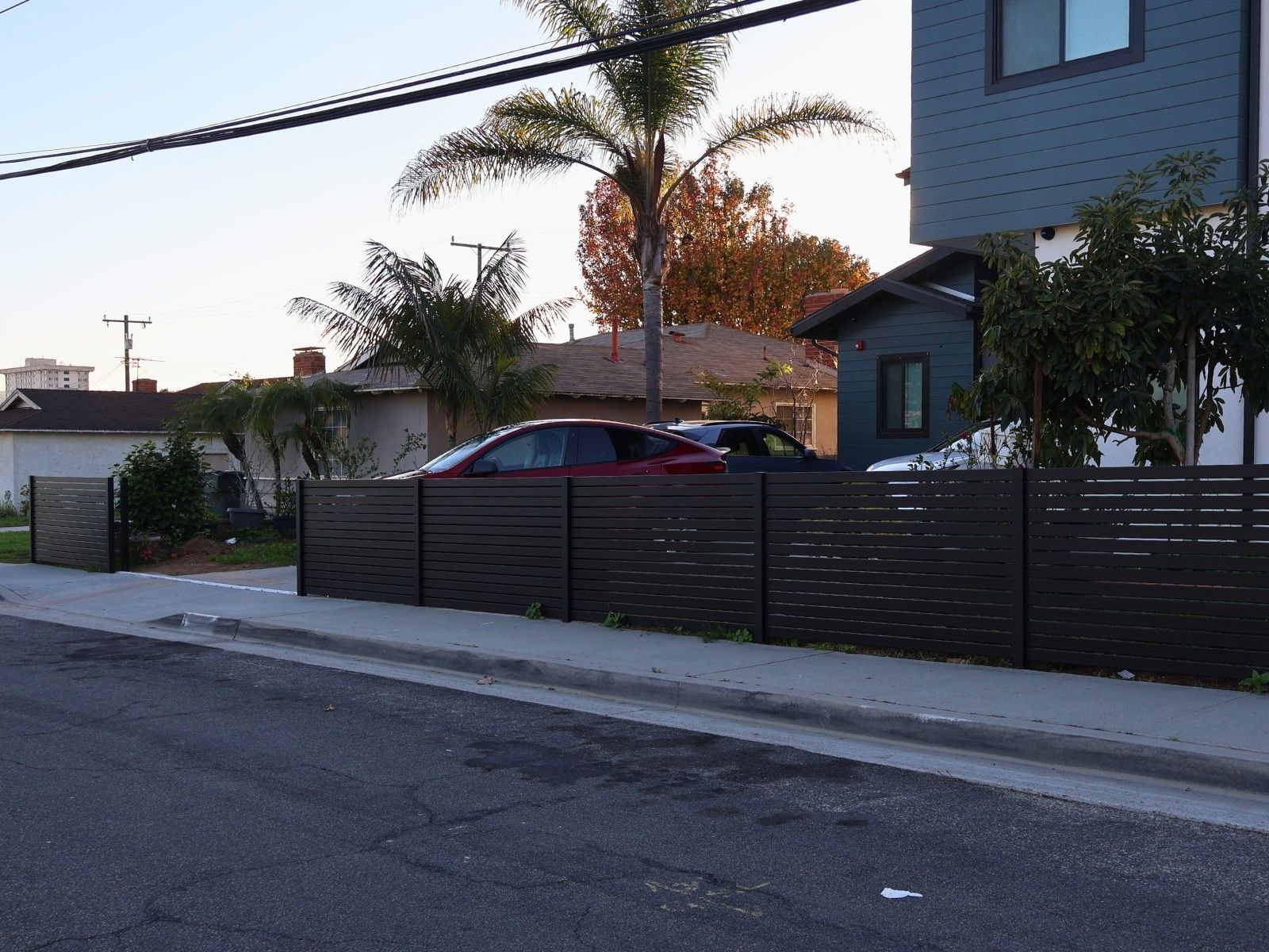 horizontal aluminum sliding gate