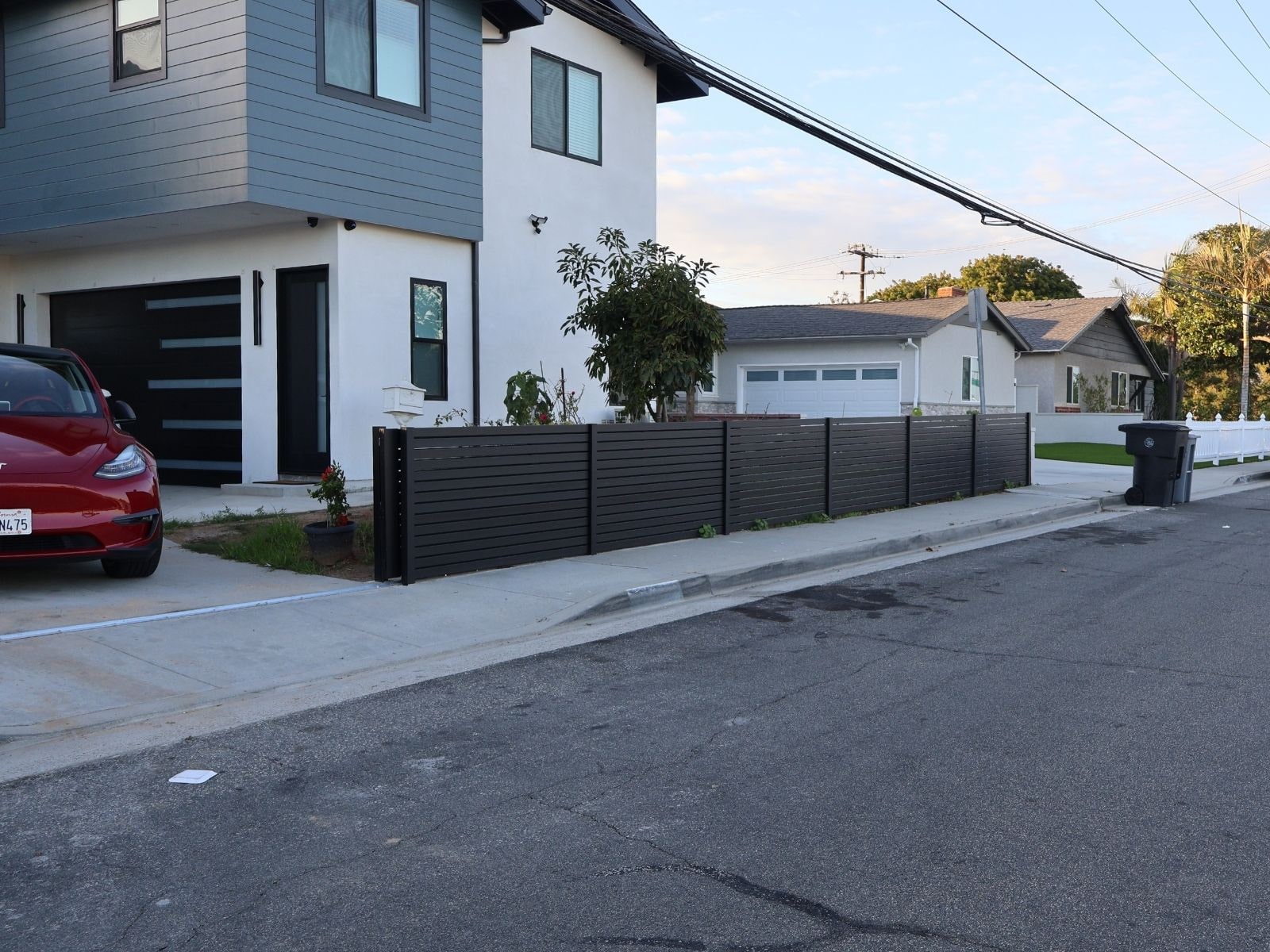horizontal aluminum sliding gate